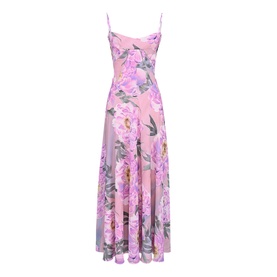Seren Floral Lace-Up Dress