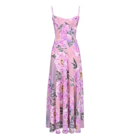 Seren Floral Lace-Up Dress