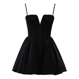 Selina Velvet Tulle Mini Dress