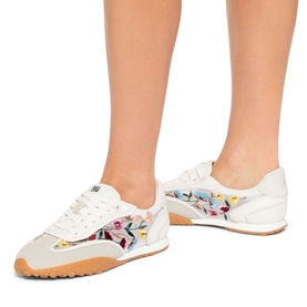 Lavender Embroidered Trainers