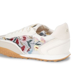Lavender Embroidered Trainers
