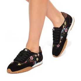 Lavender Embroidered Trainers