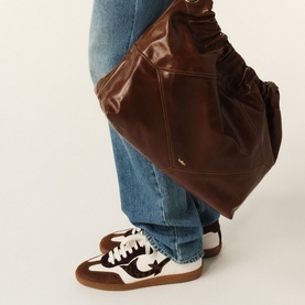June Vintage Leather Tote Bag
