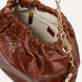 June Vintage Leather Tote Bag