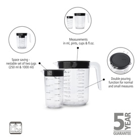Tasty+ Measuring Jug Set of 2