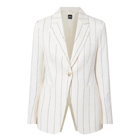 Jia6 Pinstripe Single-Breasted Blazer
