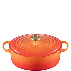 Signature Cast Iron Oval Casserole 29cm