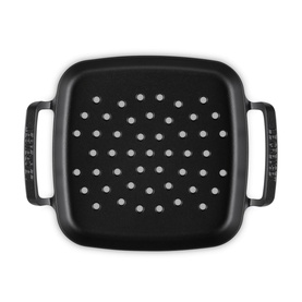 Signature Cast Iron Outdoor BBQ Square Grilling Basket&nbsp;30cm