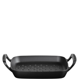 Signature Cast Iron Outdoor BBQ Square Grilling Basket&nbsp;30cm