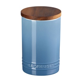 Stoneware Storage Jar With Wooden Lid 770ml