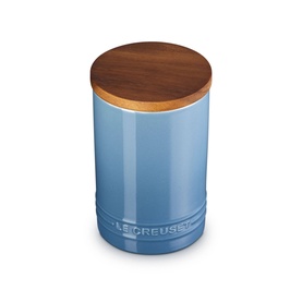 Stoneware Storage Jar With Wooden Lid 770ml