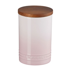 Stoneware Storage Jar With Wooden Lid 770ml