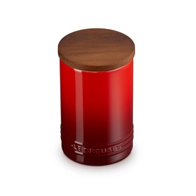 Stoneware Storage Jar With Wooden Lid 770ml