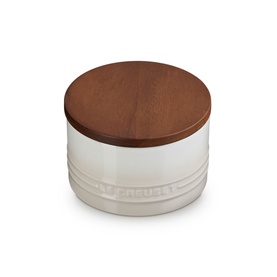 Stoneware Storage Jar With Wooden Lid 470ml