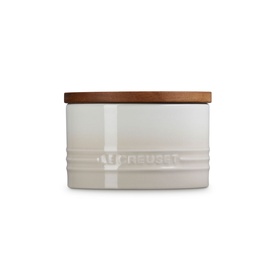 Stoneware Storage Jar With Wooden Lid 470ml