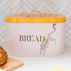 Cheetah Print Bread Bin