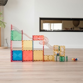 Magnetic Tiles: Rainbow Ball Run Expansion Pack