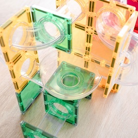 Magnetic Tiles: Rainbow Ball Run Expansion Pack
