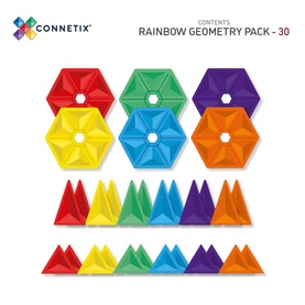 Magnetic Tiles: Rainbow Geometry Pack