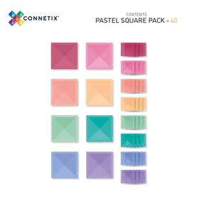 Magnetic Tiles: Pastel Square Pack