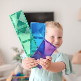 Magnetic Tiles: Rainbow Rectangle Pack