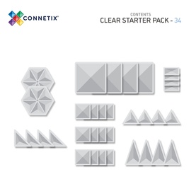 Magnetic Tiles: Clear Starter Pack