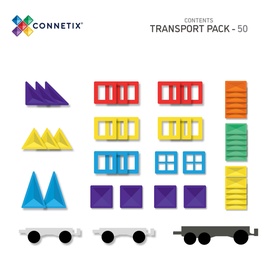 Magnetic Tiles: Rainbow Transport Pack