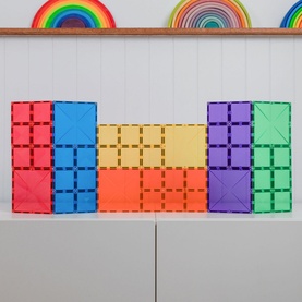 Magnetic Tiles: Rainbow Square Pack