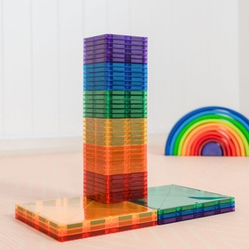 Magnetic Tiles: Rainbow Square Pack