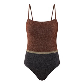 Calanque Two-Tone Lurex Swimsuit