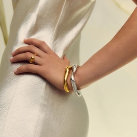 Eny Puffy Dome Cuff Bracelet