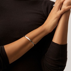 Interstellar Hinged Cuff Bangle Bracelet