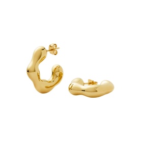 Eny Puffy Medium Hoop Earrings