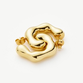 Eny Puffy Medium Hoop Earrings
