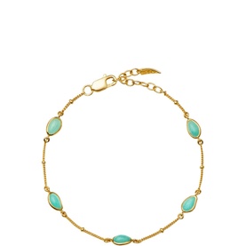 Magma Gemstone Charm Bracelet