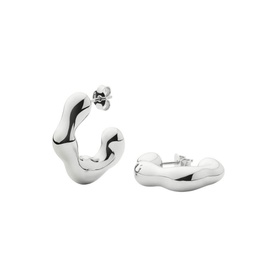 Eny Puffy Medium Hoop Earrings