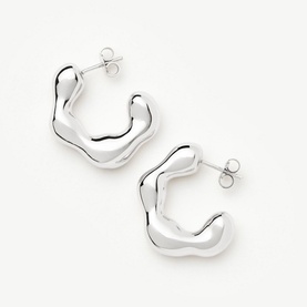 Eny Puffy Medium Hoop Earrings