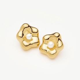 Eny Puffy Daisy Oversized Stud Earrings
