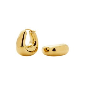 Sculptural Chubby Small Hoop Earrings