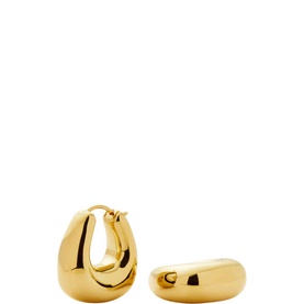 Sculptural Chubby Small Hoop Earrings