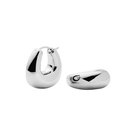 Sculptural Chubby Small Hoop Earrings