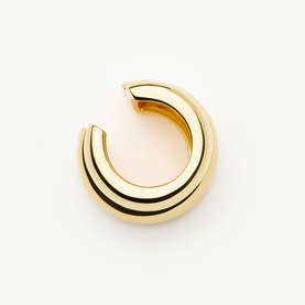 Sculptural Chubby Double Ear Cuff Earring