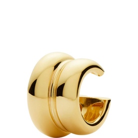 Sculptural Chubby Double Ear Cuff Earring