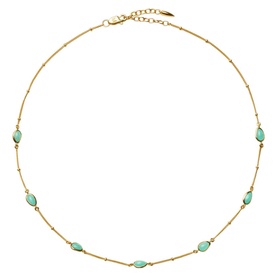 Magma Gemstone Charm Choker Necklace