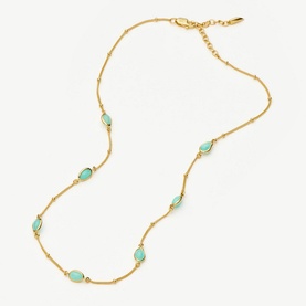 Magma Gemstone Charm Choker Necklace