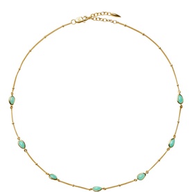 Magma Gemstone Charm Choker Necklace