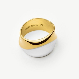 Sculptural Molten Statement Ring