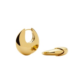 Sculptural Pebble Small Hoop Earrings