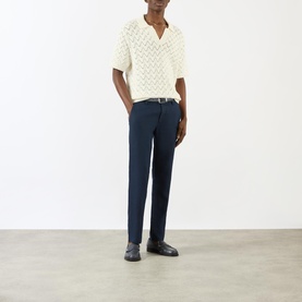 Theo Linen Slim Leg Trousers