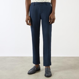 Theo Linen Slim Leg Trousers